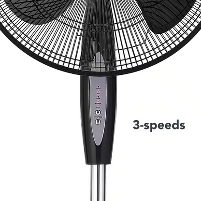 Hampton Bay 16 in. 3 Speed Digital Oscillating Standing Fan with Adjustable Height