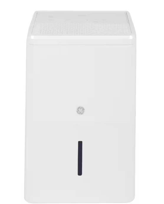 GE 25-Pints for Damp Rooms Up to 1500 sq. ft. Residential Dehumidifier with Bucket in White, ENERGY STAR