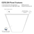 2 ft. x 4 ft. Selectable Lumens 3600/5000/6400, Integrated LED Panel Light, Selectable CCT 3500K/4000K/5000K