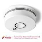 10 Year Worry-Free 2-Pack Battery Powered Interconnected Smoke Detector with Photoelectric Sensor and Voice Alerts