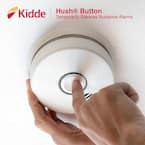 10 Year Worry-Free 2-Pack Battery Powered Interconnected Smoke Detector with Photoelectric Sensor and Voice Alerts