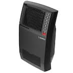 1500-Watt 20 in. Black Electric Console Ceramic Space Heater with Tip-Over Switch, Adjustable Louvers, Timer, Remote