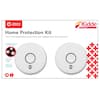 10 Year Worry-Free 2-Pack Battery Powered Interconnected Smoke Detector with Photoelectric Sensor and Voice Alerts