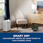 25-Pints for Damp Rooms Up to 1500 sq. ft. Residential Dehumidifier with Bucket in White, ENERGY STAR